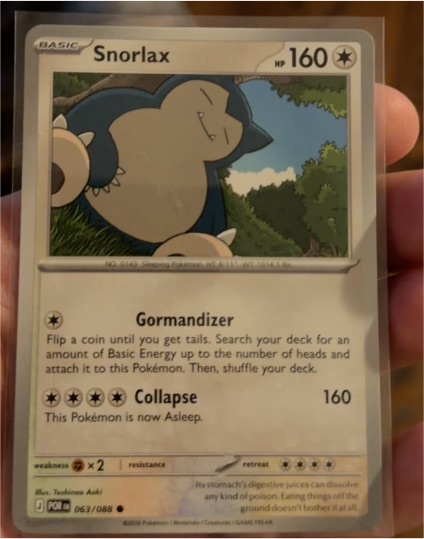 2021 Pokémon Perfect Order #063 Snorlax — front