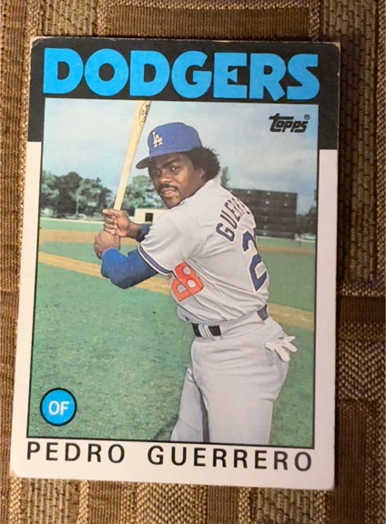 1986 Topps #145 Pedro Guerrero — front