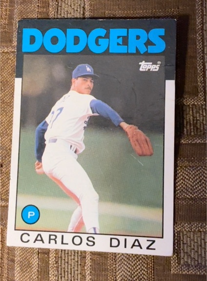 1986 Topps #343 Carlos Diaz — front