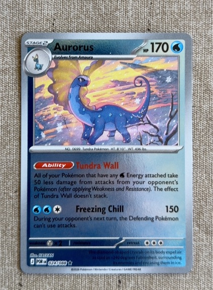 2026 Pokémon Perfect Order #024 Aurorus — front