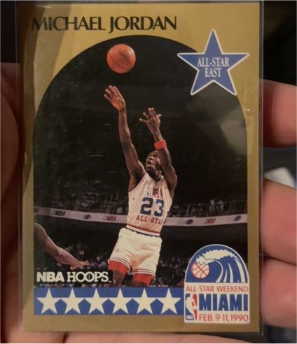 1990-91 NBA Hoops #5 Michael Jordan All-Star Game — front