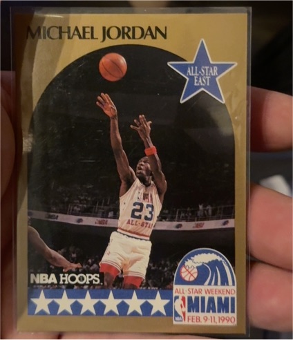 1990 NBA Hoops #5 Michael Jordan All-Star East — front