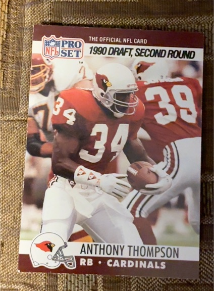 1990 Pro Set #700 Anthony Thompson — front