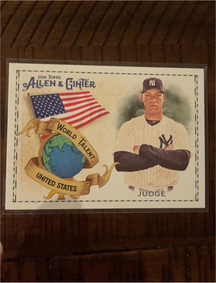 2018 Topps Allen & Ginter #WT-46 Aaron Judge — front