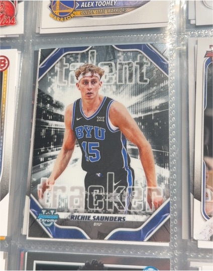 2025-26 Bowman Chrome Talent Tracker #TT-19 Richie Saunders — front