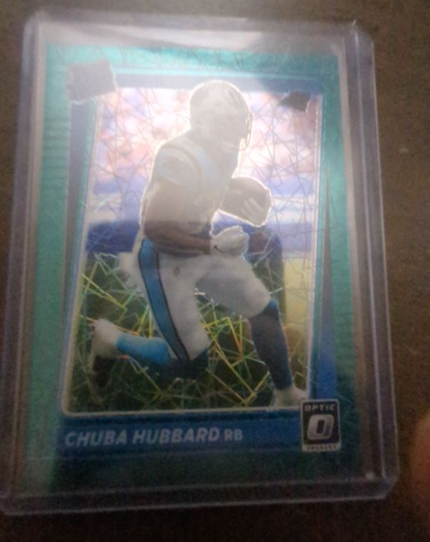 2021 Panini Donruss Optic #225 Chuba Hubbard — front