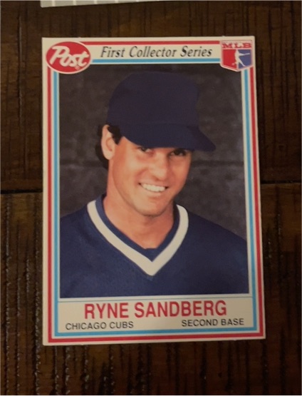 1990 Post First Collector Series #9 of 30 Ryne Sandberg — front