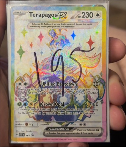 2023 Pokémon SVP Black Star Promo #165 Terapagos ex — front