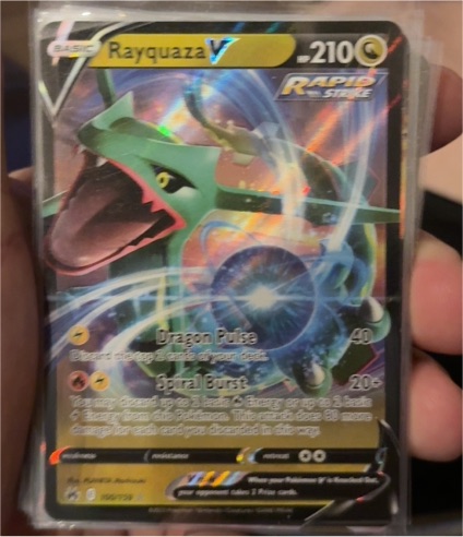 2023 Pokémon Crown Zenith #100 Rayquaza V — front