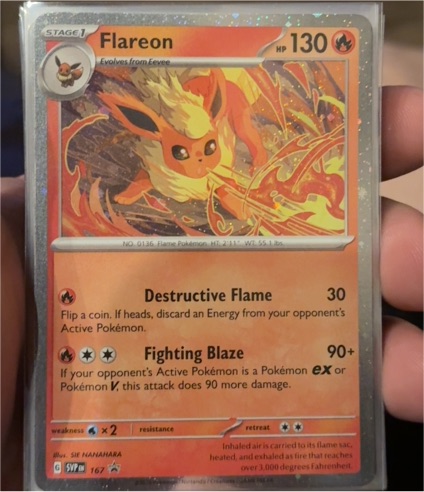 2022 Pokémon SV: Scarlet & Violet #167 Flareon Cosmos Holo — front