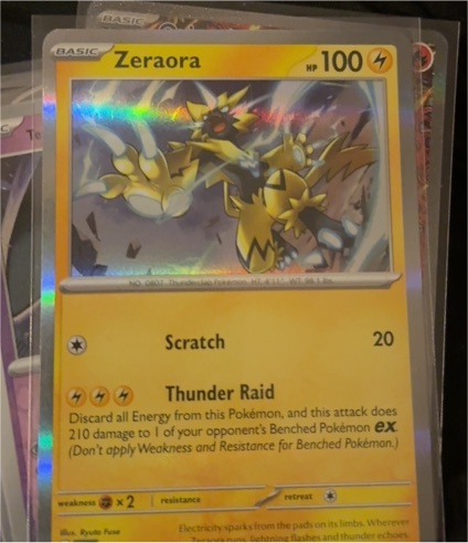 2022 Pokemon SV10: Destined Rivals #078 Zeraora — front