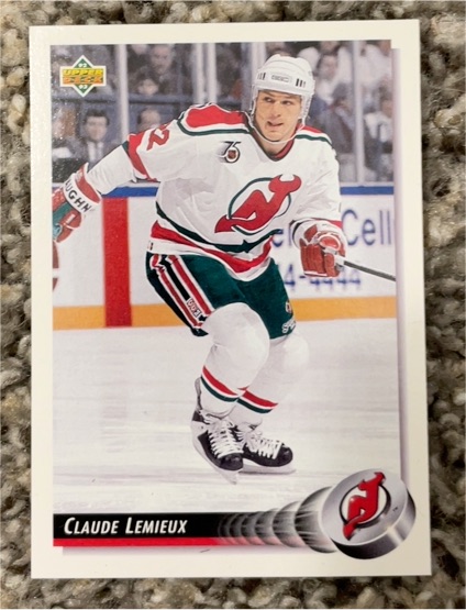 1992-93 Upper Deck #163 Claude Lemieux — front