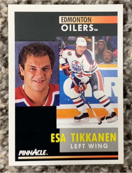 1991-92 Pinnacle #24 Esa Tikkanen — front