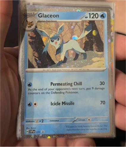 2025 Pokémon Prismatic Evolutions #025 Glaceon — front