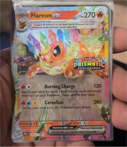 2016 Pokémon Prismatic Evolutions #014 Flareon ex — front