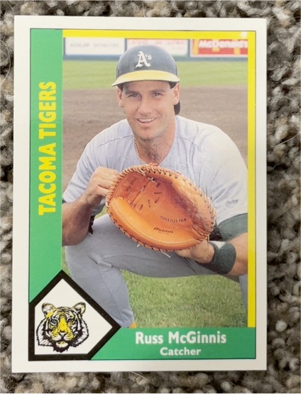 1990 CMC #21 Russ McGinnis Tacoma Tigers Baseball Card — front