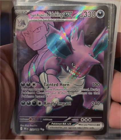 Team Rocket's Nidoking ex 216/182 Sv10: Destined Rivals — front