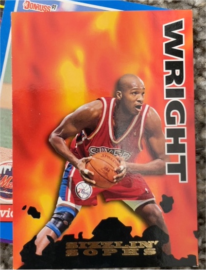 1995-96 Skybox NBA Hoops Sizzlin Sophs #207 Sharone Wright — front