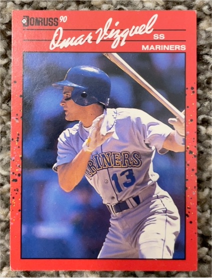 1990 Donruss #483 Omar Vizquel Seattle Mariners — front