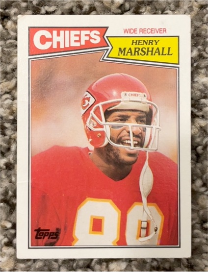 1987 Topps #163 Henry Marshall — front