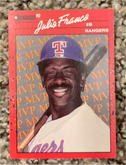 1990 Donruss #BC-14 Julio Franco — front