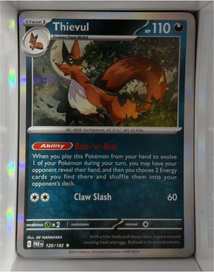 2023 Pokémon Scarlet & Violet Paradox Rift #120 Thievul — front