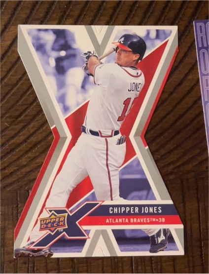 2008 Upper Deck X #7 Chipper Jones — front