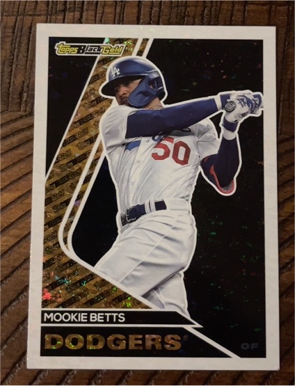 2023 Topps Update Black Gold #BG-28 Mookie Betts — front