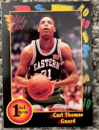 1991-92 Wild Card #32 Carl Thomas — front