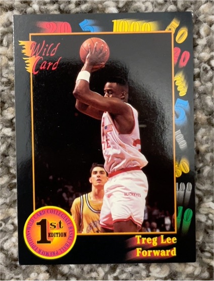1992 Wild Card Collegiate #49 Treg Lee — front
