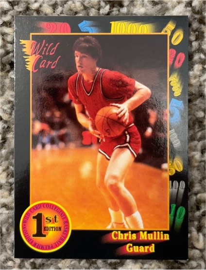 1992 Wild Card Collegiate #13 Chris Mullin — front