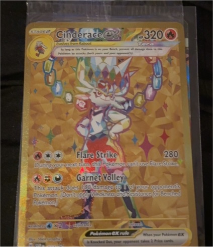2024 Scarlet & Violet #163 Cinderace ex — front