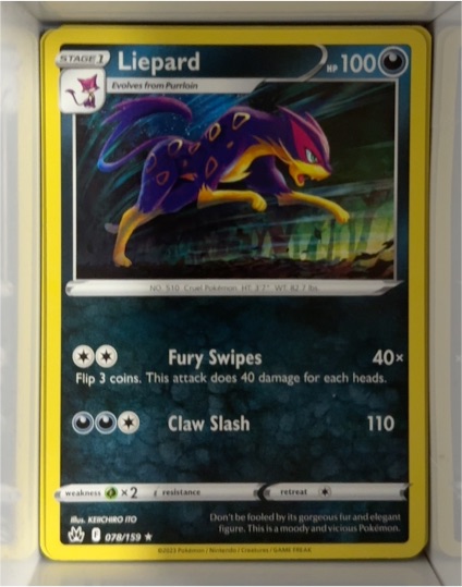 2023 Pokémon Crown Zenith #078 Liepard — front