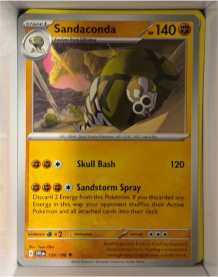 2023 Pokémon Scarlet & Violet #120 Sandaconda — front