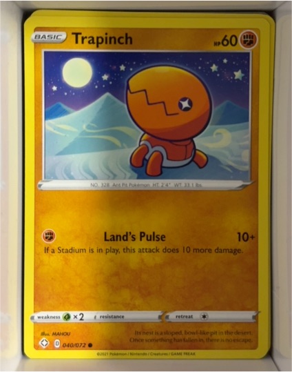2021 Pokémon Shining Fates #040 Trapinch — front