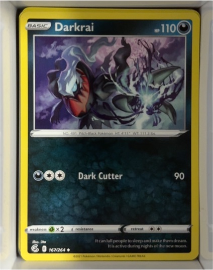 2022 Pokémon Sword & Shield Fusion Strike #167 Darkrai — front