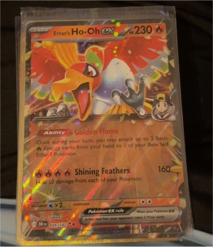 2022 Pokémon TCG SV10: Destined Rivals #039 Ethan's Ho-Oh ex — front