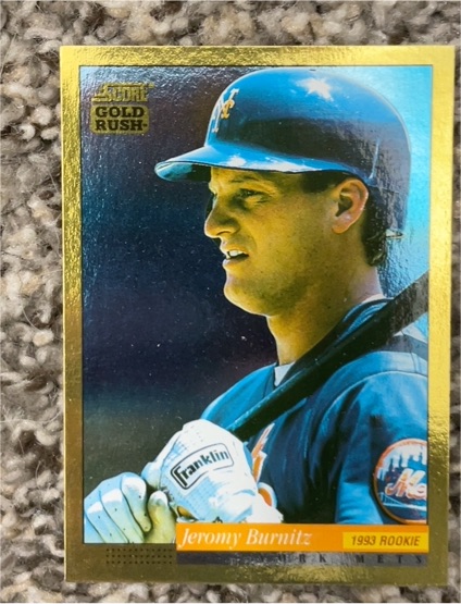 1994 Score Gold Rush #570 Jeromy Burnitz — front