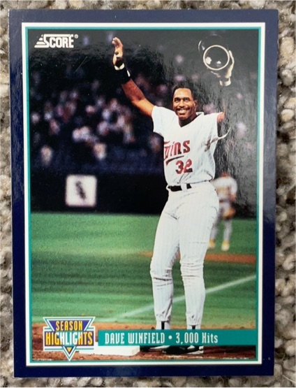 1994 Score Season Highlights #629 Dave Winfield — front