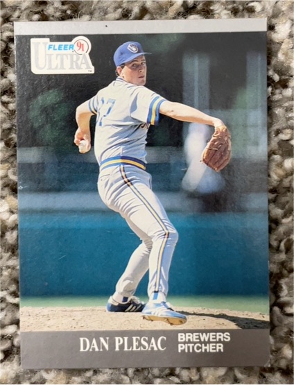 1991 Fleer Ultra #179 Dan Plesac Milwaukee Brewers — front