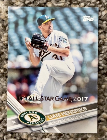 2017 Topps #262 Liam Hendriks Oakland Athletics — front
