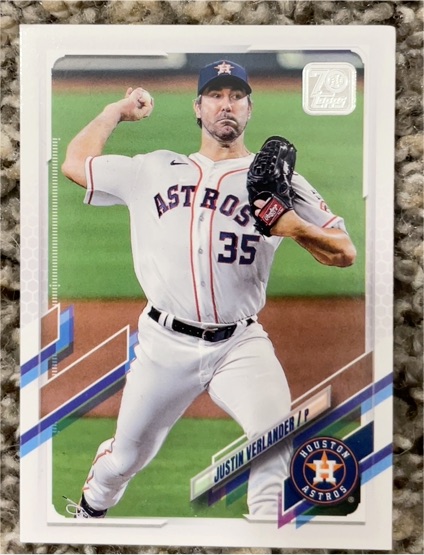 2021 Topps #112 Justin Verlander — front