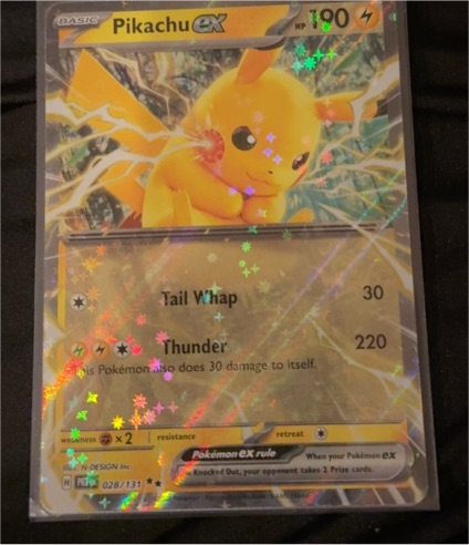Pokémon TCG 2014 Prismatic Evolutions #028 Pikachu ex — front