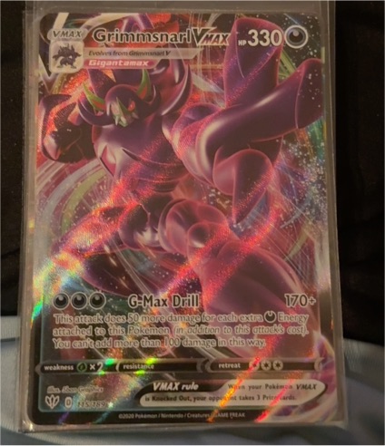2020 Pokémon Darkness Ablaze #115 Grimmsnarl VMAX — front