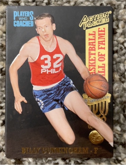 1993 Action Packed Hall of Fame #81 Billy Cunningham — front