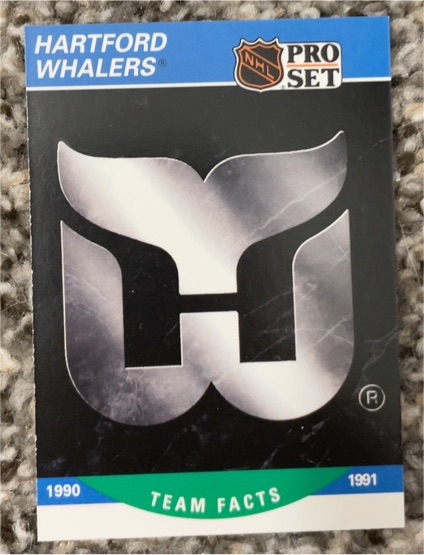 1990-91 Pro Set #572 Hartford Whalers Logo — front