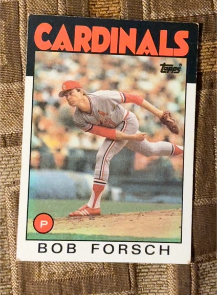 1986 Topps #322 Bob Forsch — front