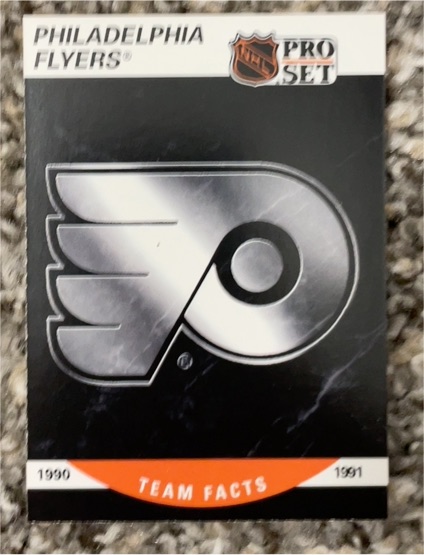 1990-91 Pro Set #579 Philadelphia Flyers Team Facts — front