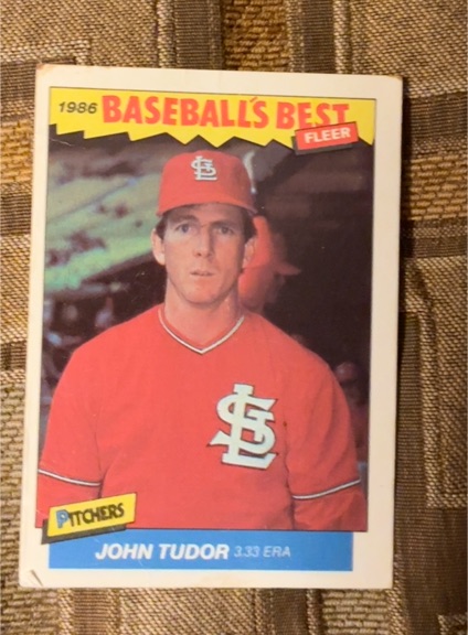 1986 Fleer Baseball's Best #40 John Tudor — front