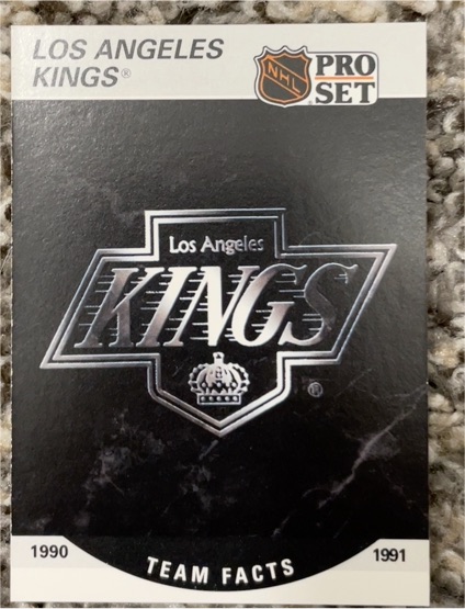 1990-91 Pro Set #573 Los Angeles Kings Logo — front